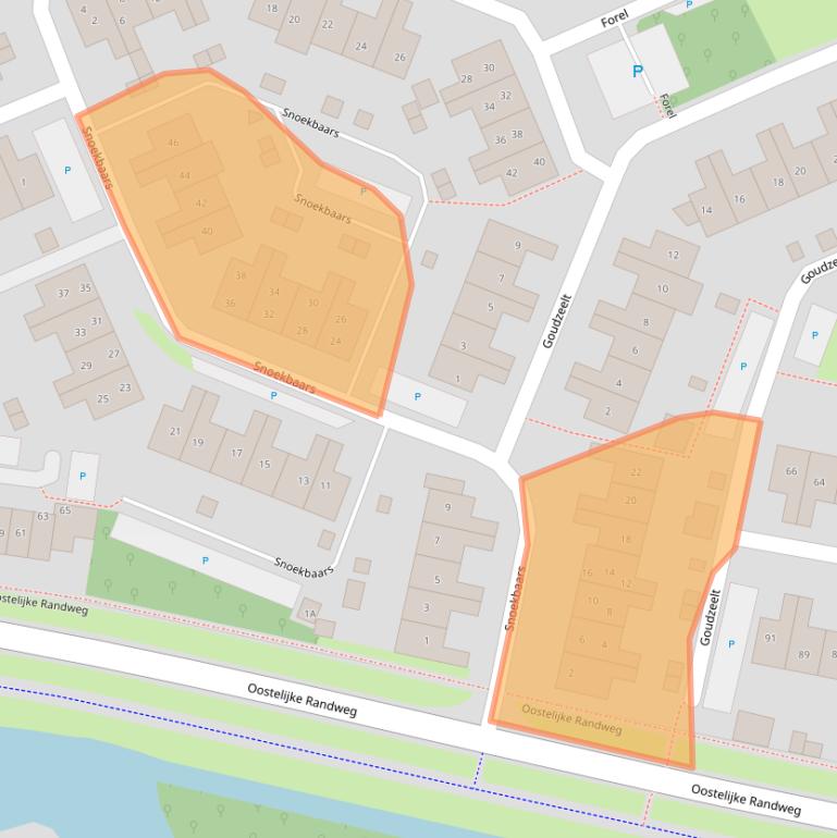 Kaart van postcodegebied 1722HM.