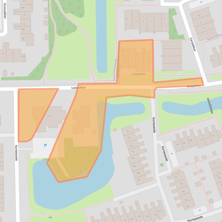 Kaart van postcodegebied 1722VN.