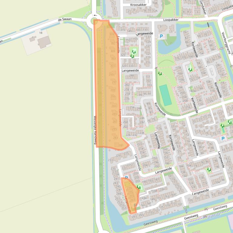 Kaart van postcodegebied 1722WK.