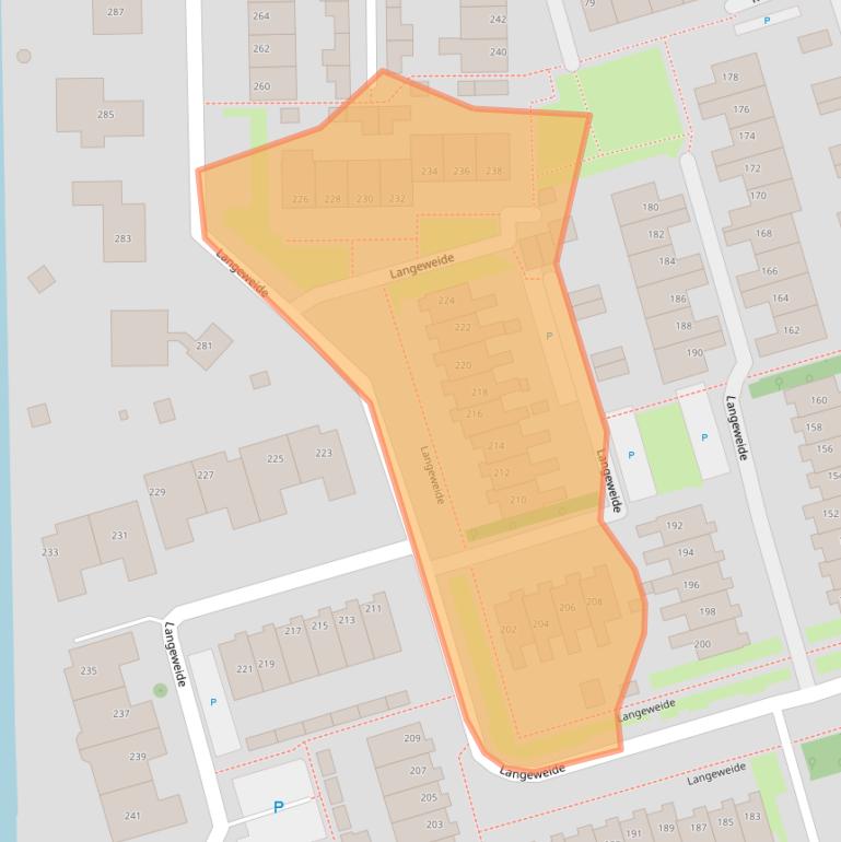Kaart van postcodegebied 1722WV.