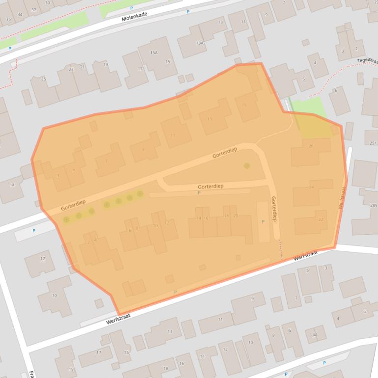 Kaart van postcodegebied 1723AL.