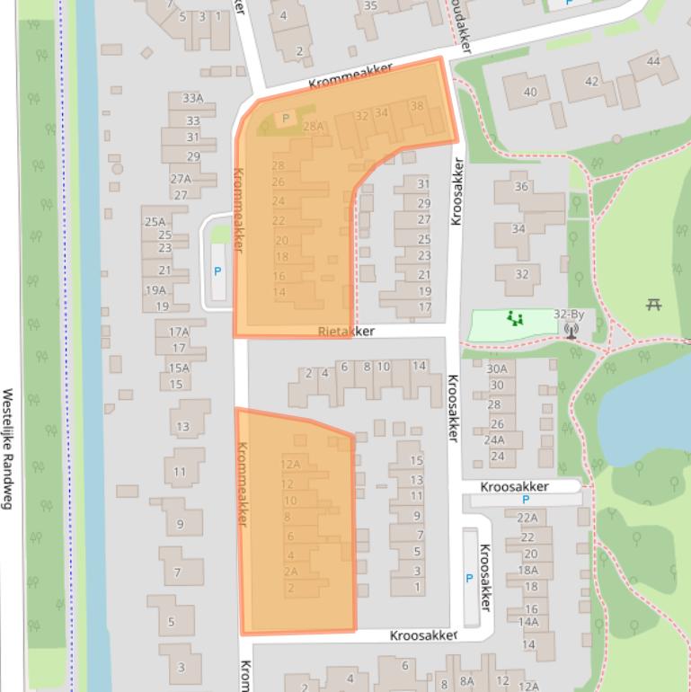 Kaart van postcodegebied 1723BG.