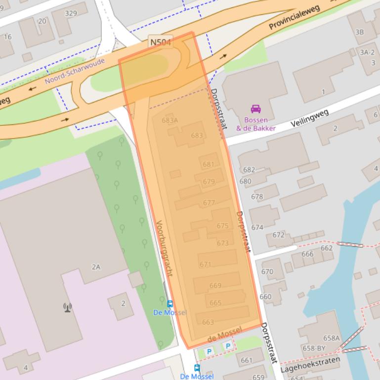 Kaart van postcodegebied 1723HD.