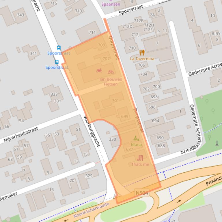 Kaart van postcodegebied 1723HE.