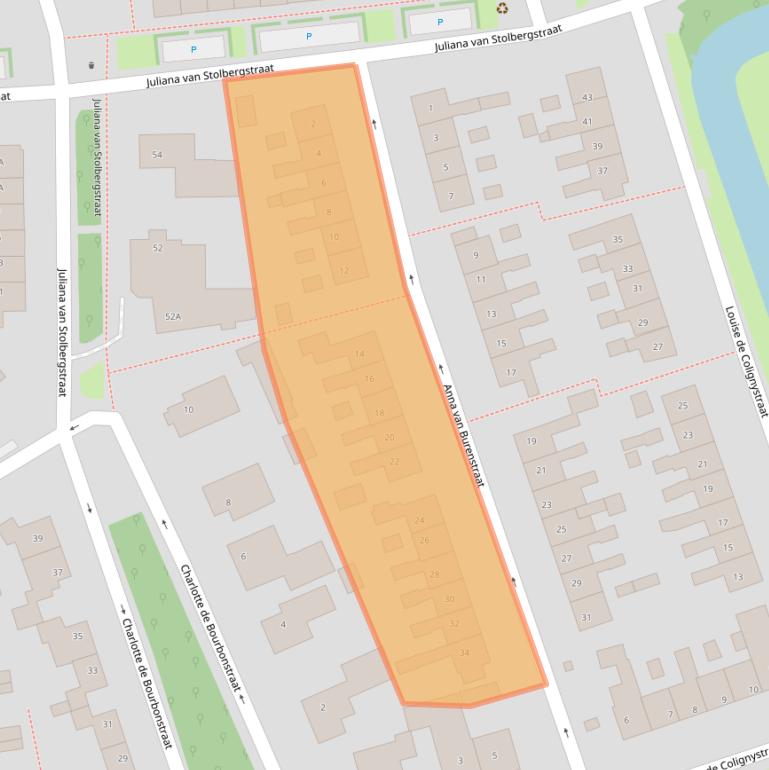 Kaart van postcodegebied 1723KL.