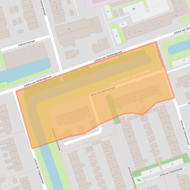 Kaart van postcodegebied 1723KT.