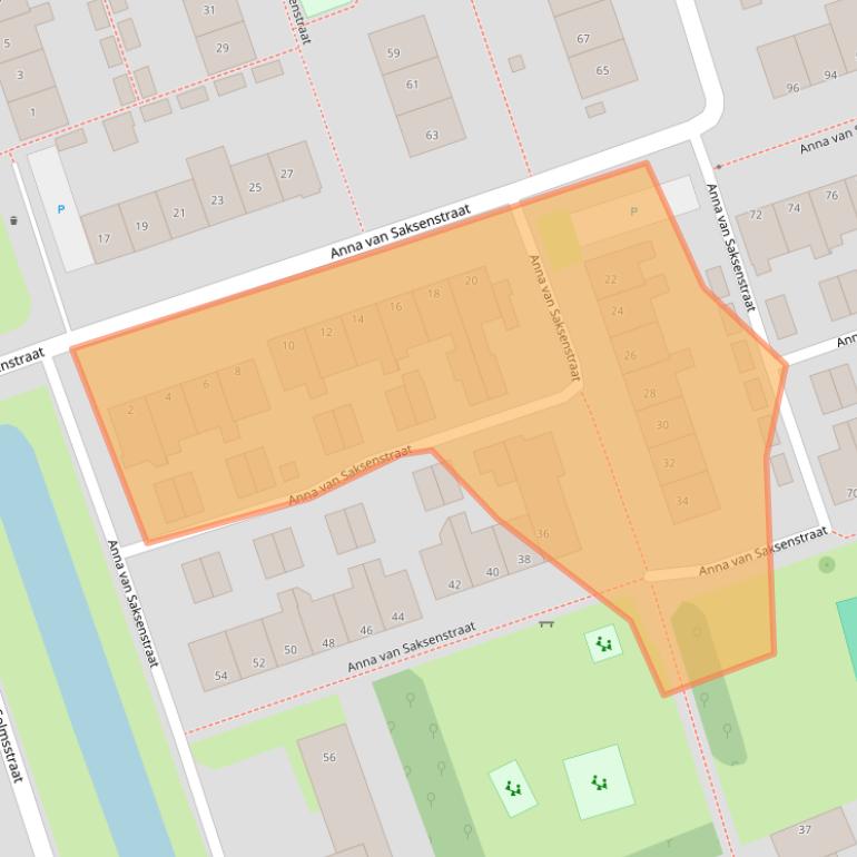 Kaart van postcodegebied 1723KV.
