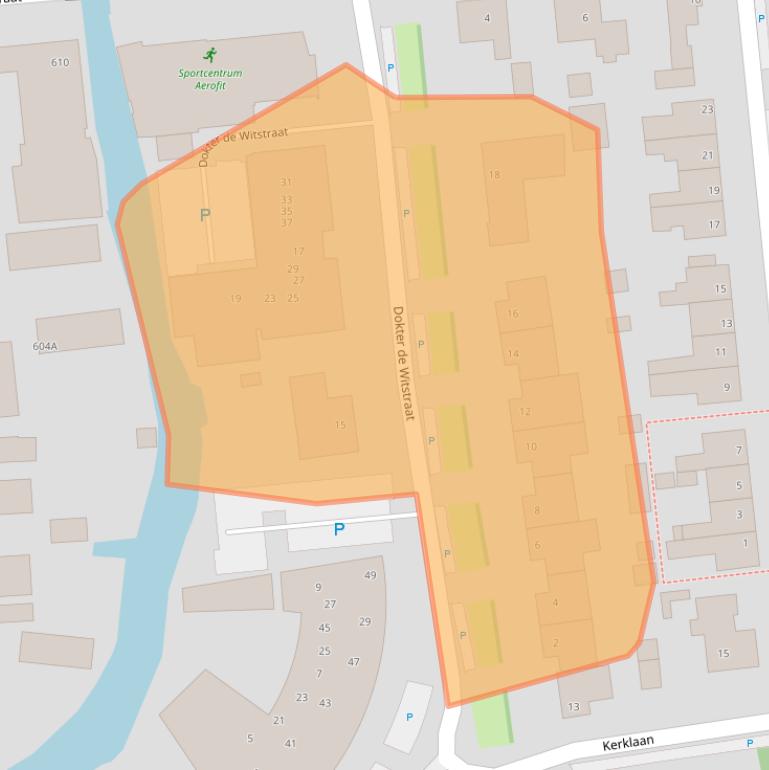 Kaart van postcodegebied 1723LA.