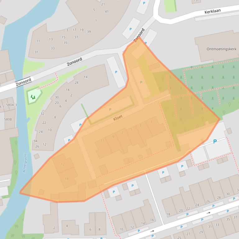 Kaart van postcodegebied 1723LL.