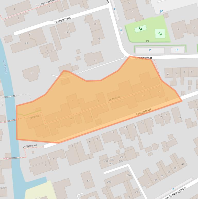 Kaart van postcodegebied 1723MN.