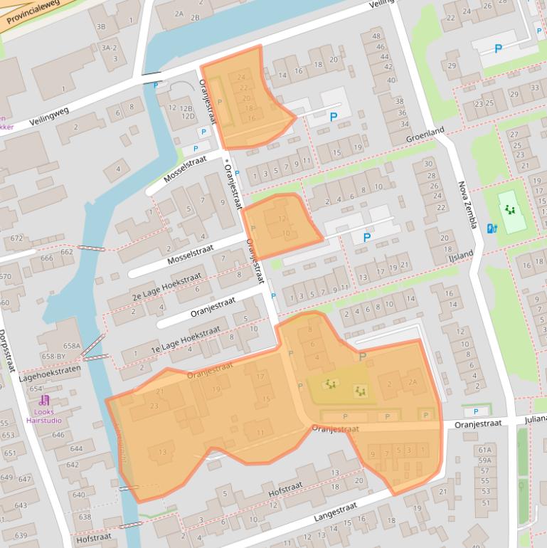 Kaart van postcodegebied 1723MP.