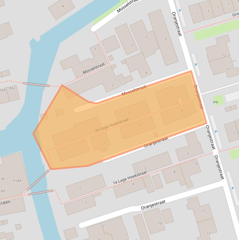 Kaart van postcodegebied 1723MS.