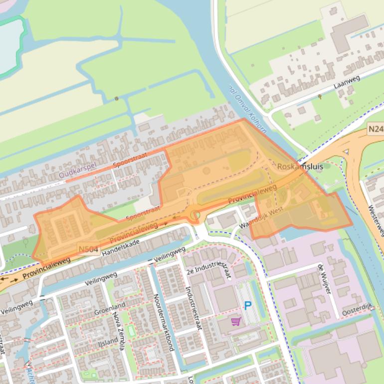 Kaart van postcodegebied 1723NG.