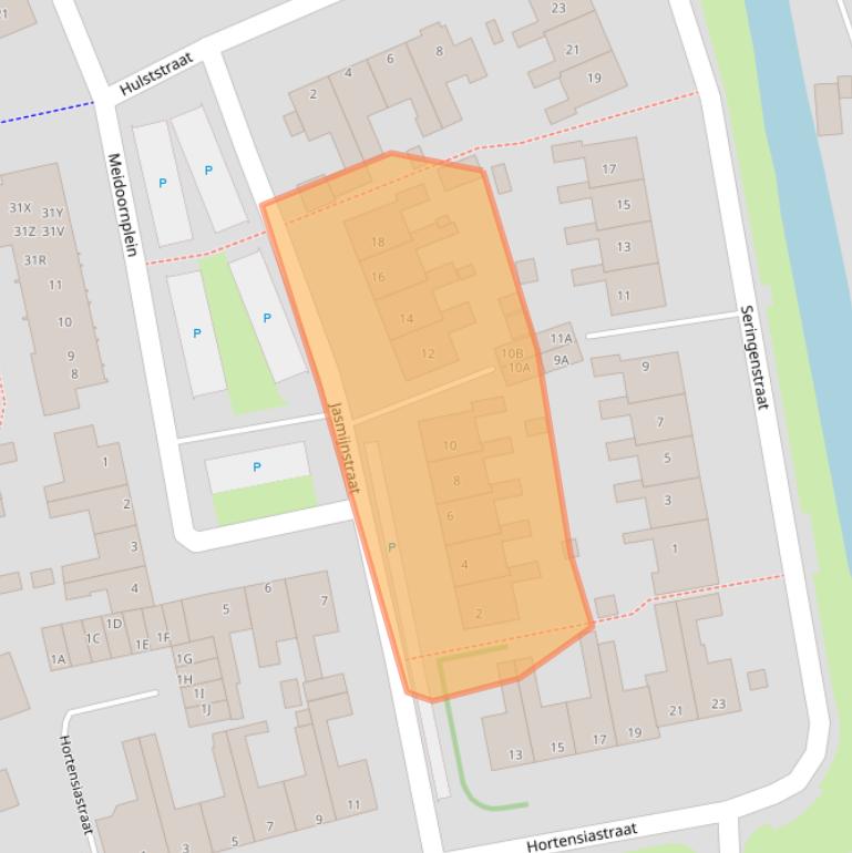Kaart van postcodegebied 1723WN.