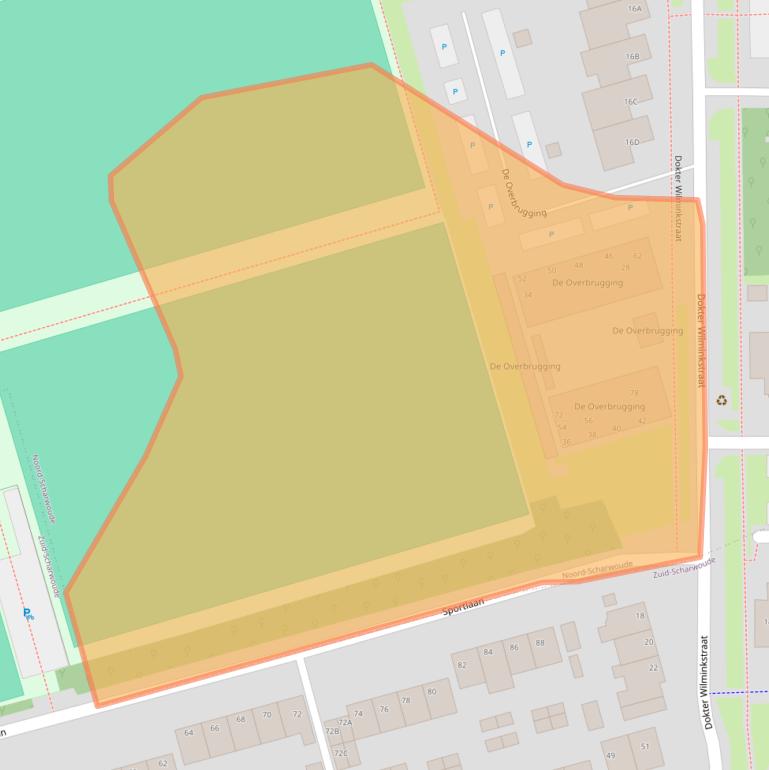 Kaart van postcodegebied 1723XL.
