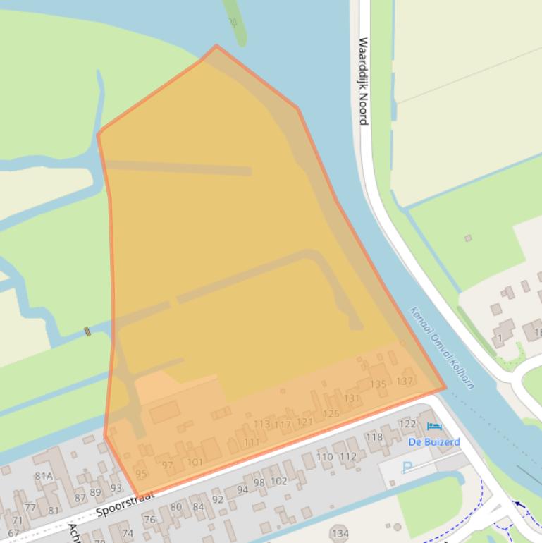 Kaart van postcodegebied 1724NC.