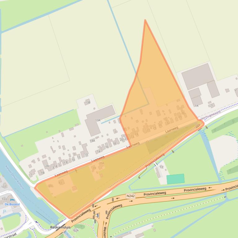 Kaart van postcodegebied 1724NK.