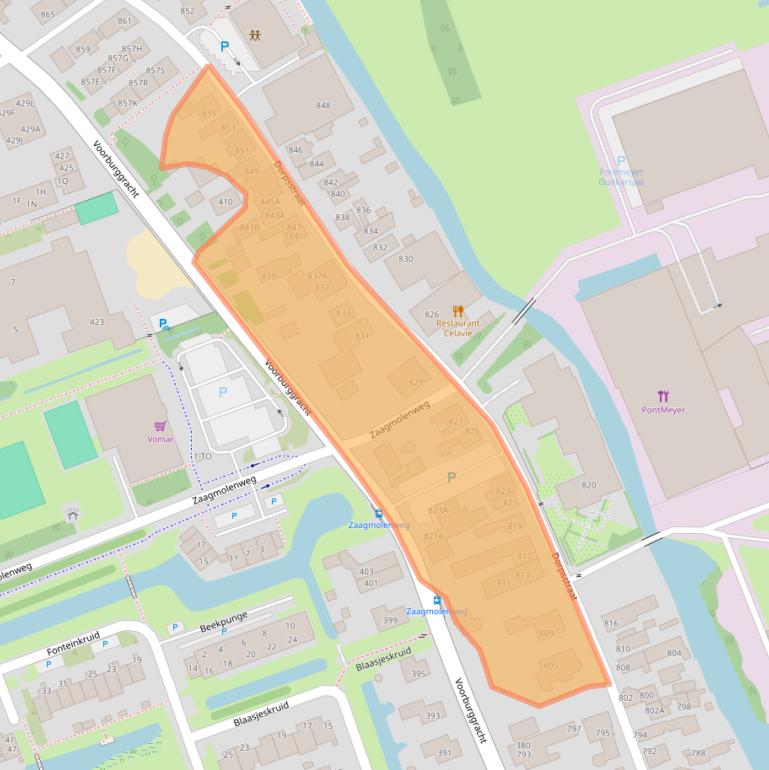 Kaart van postcodegebied 1724NN.