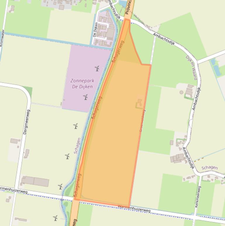 Kaart van postcodegebied 1724PJ.