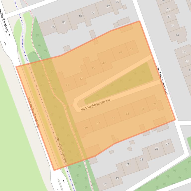 Kaart van postcodegebied 1724SH.