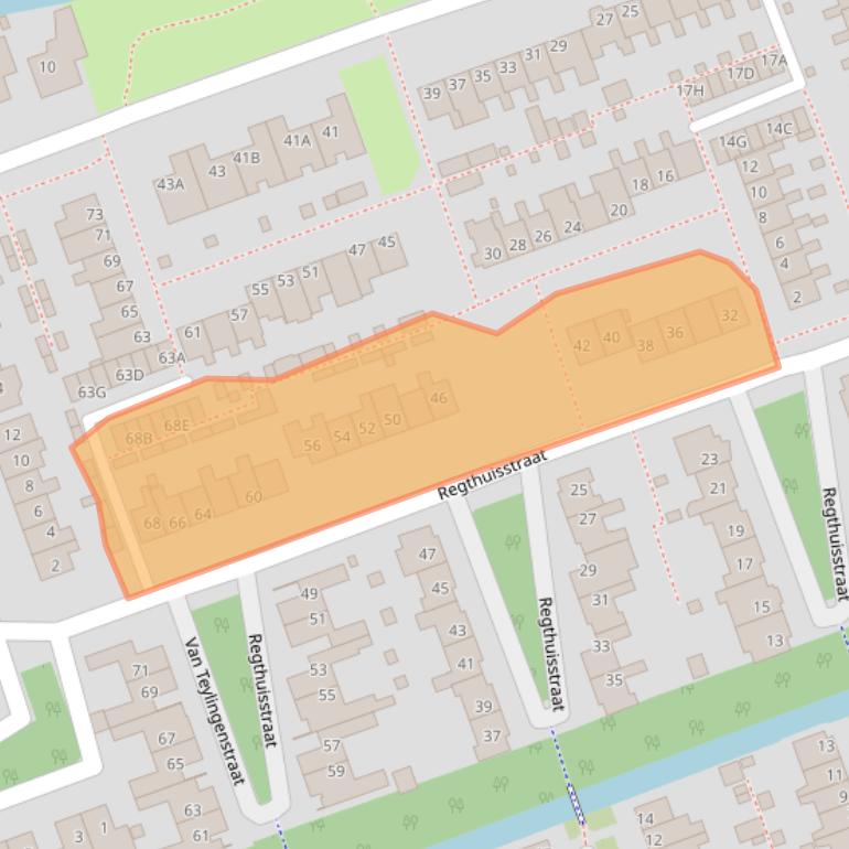 Kaart van postcodegebied 1724SN.