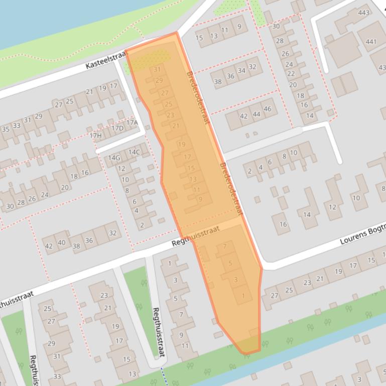 Kaart van postcodegebied 1724SP.