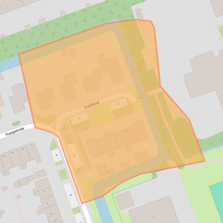 Kaart van postcodegebied 1724TD.