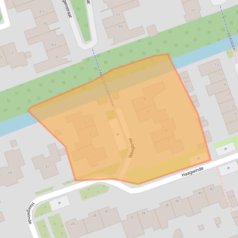 Kaart van postcodegebied 1724TH.