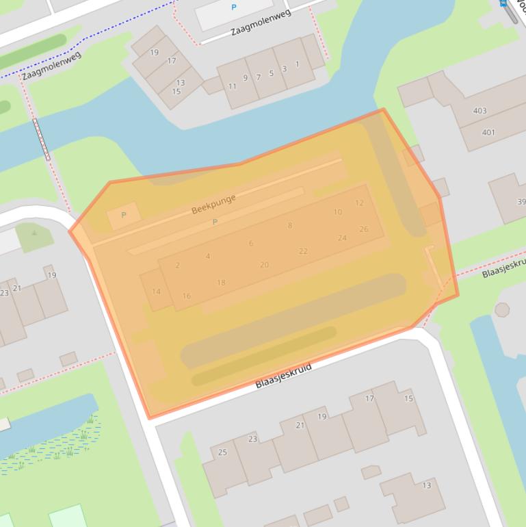 Kaart van postcodegebied 1724XN.