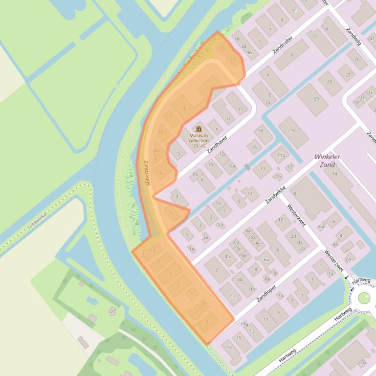 Kaart van postcodegebied 1731LP.