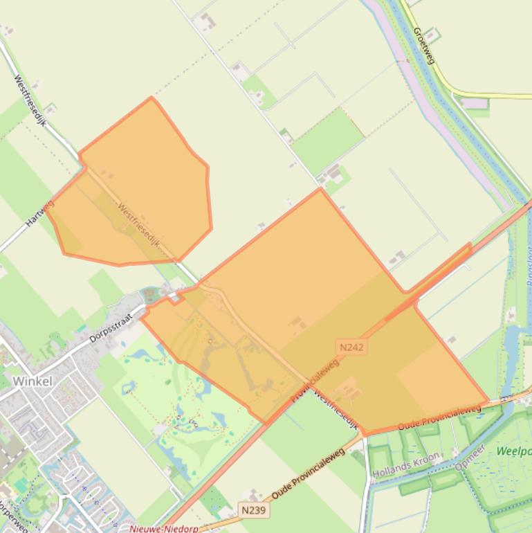 Kaart van postcodegebied 1731NX.