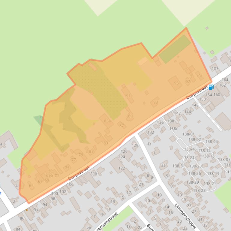 Kaart van postcodegebied 1731RC.