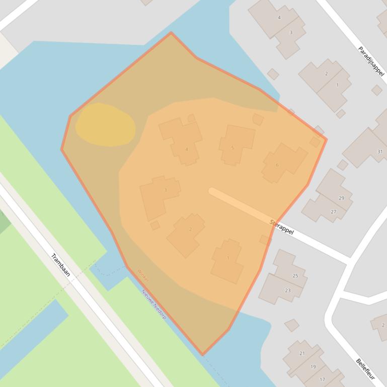 Kaart van postcodegebied 1731WG.