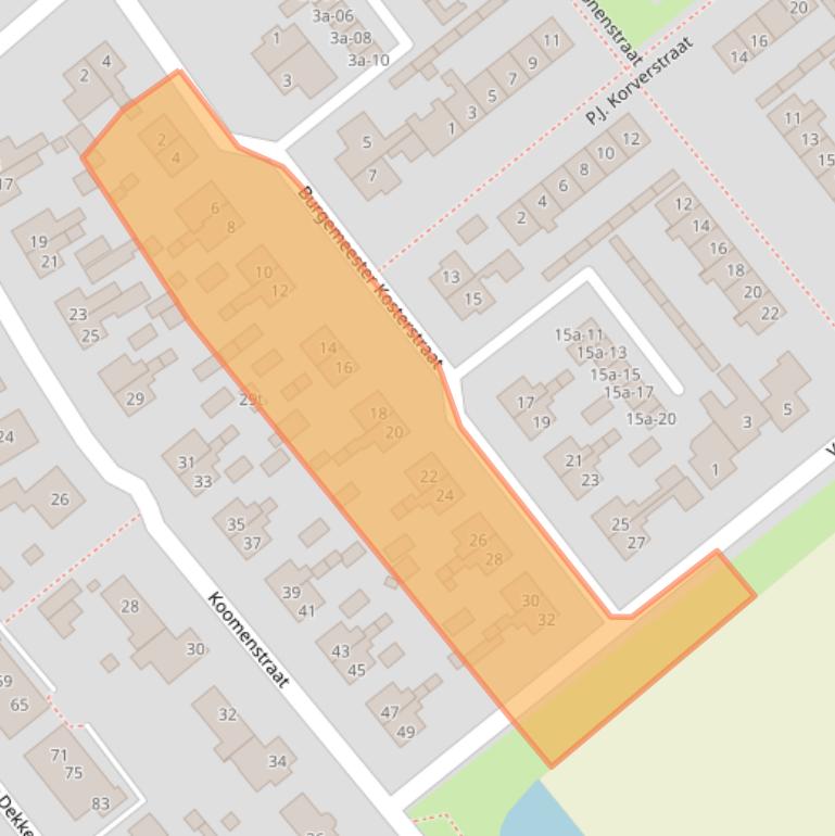 Kaart van postcodegebied 1731XE.