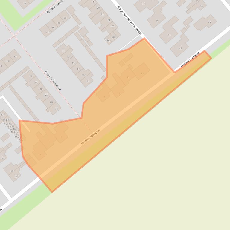 Kaart van postcodegebied 1731XL.