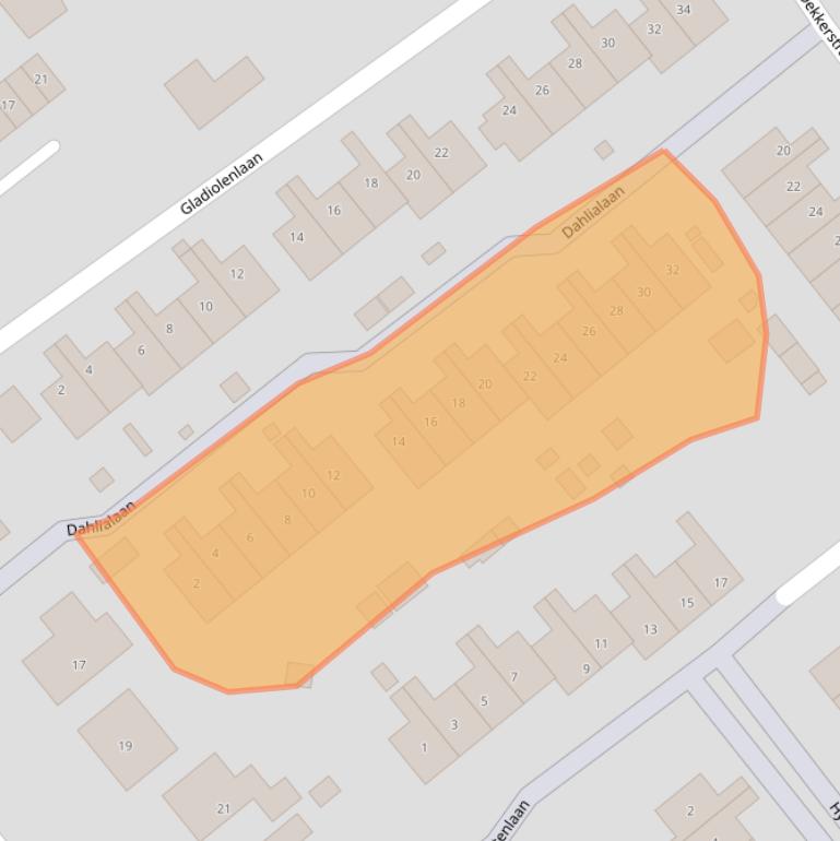 Kaart van postcodegebied 1731XR.