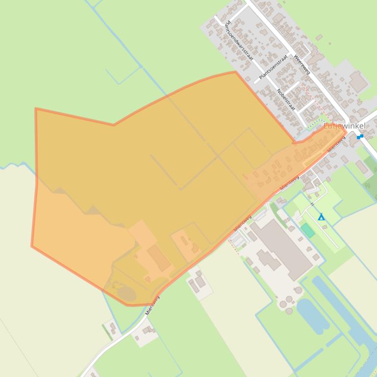 Kaart van postcodegebied 1732LC.