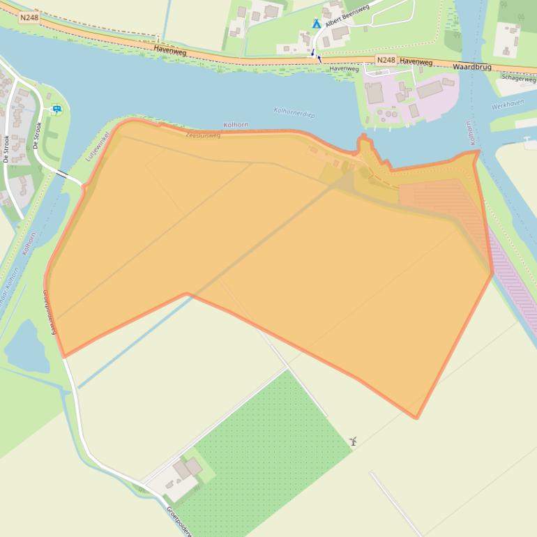 Kaart van postcodegebied 1732NR.