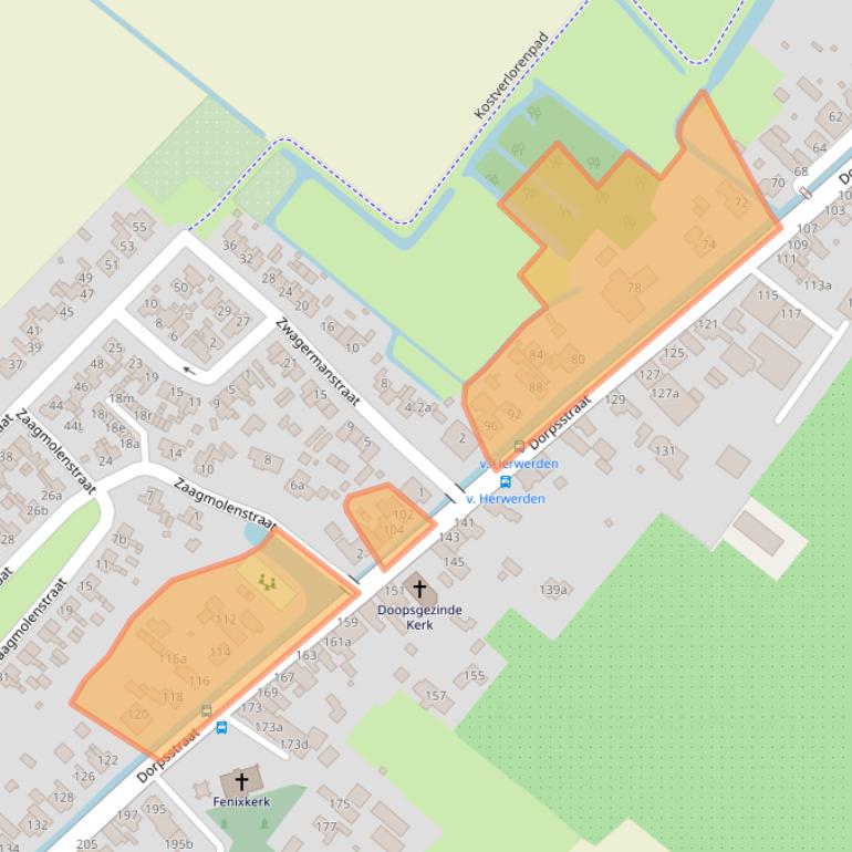 Kaart van postcodegebied 1733AP.