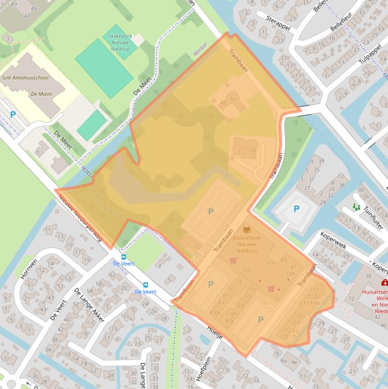 Kaart van postcodegebied 1733AX.