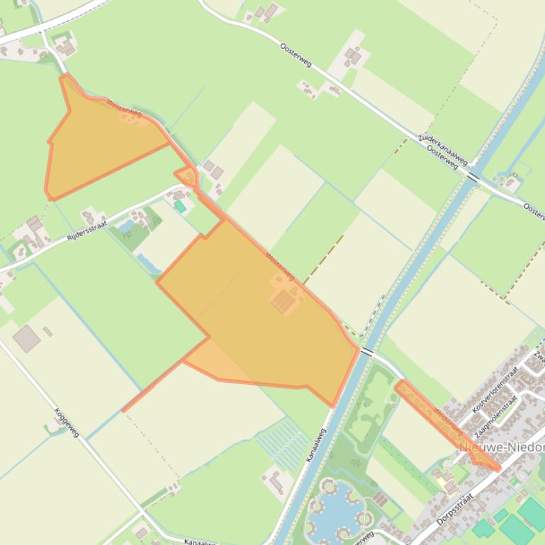 Kaart van postcodegebied 1733EA.