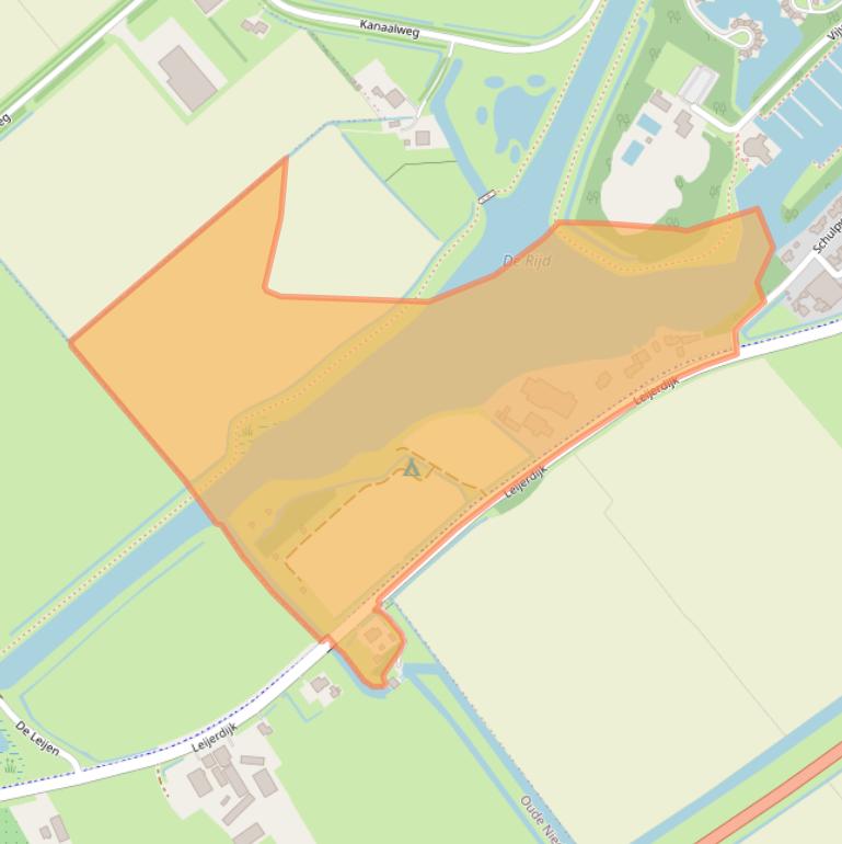 Kaart van postcodegebied 1733JA.