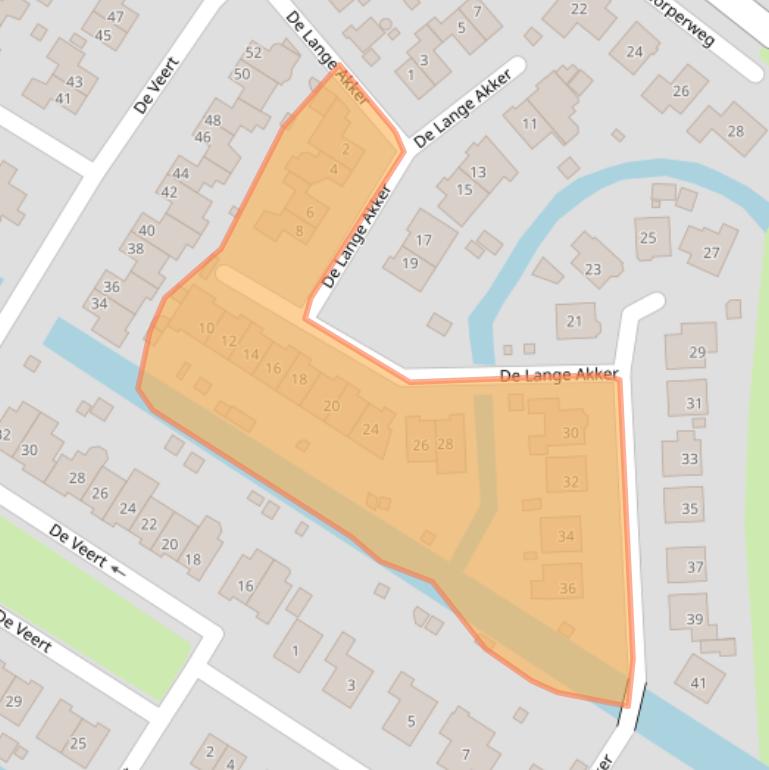 Kaart van postcodegebied 1733LX.