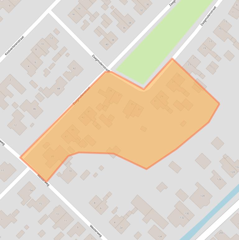 Kaart van postcodegebied 1733VB.