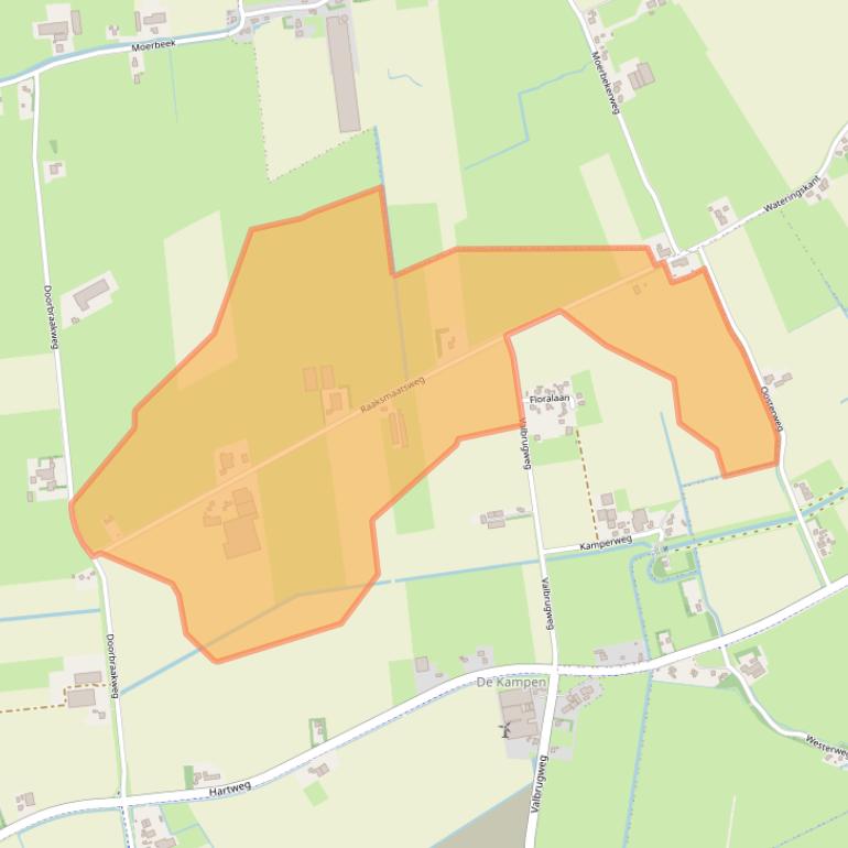 Kaart van postcodegebied 1735EJ.