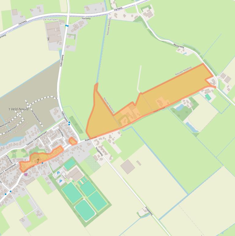 Kaart van postcodegebied 1735GC.