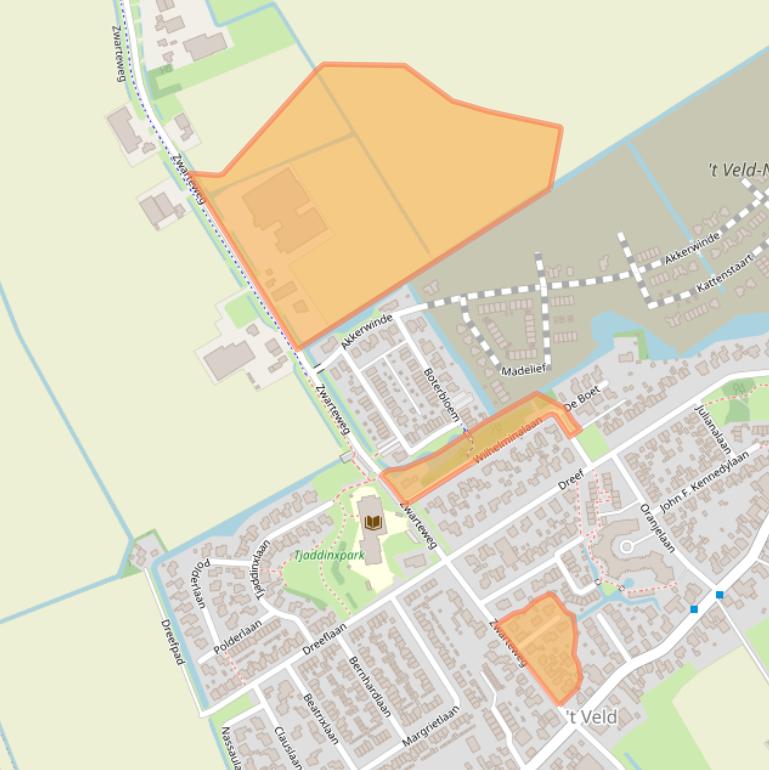 Kaart van postcodegebied 1735GL.