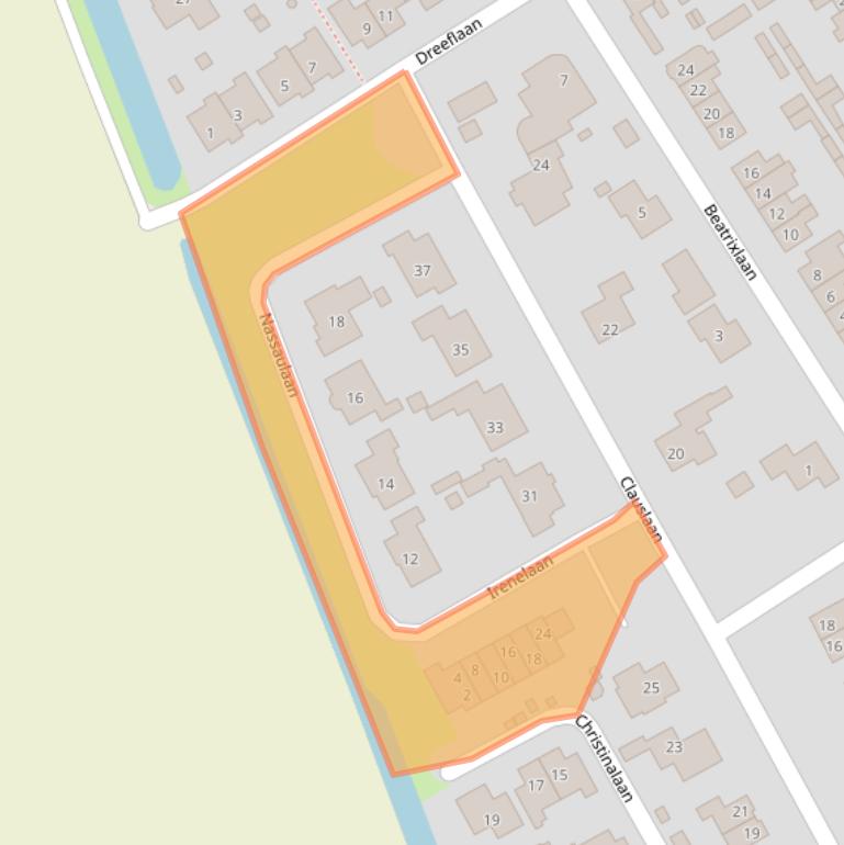 Kaart van postcodegebied 1735GN.