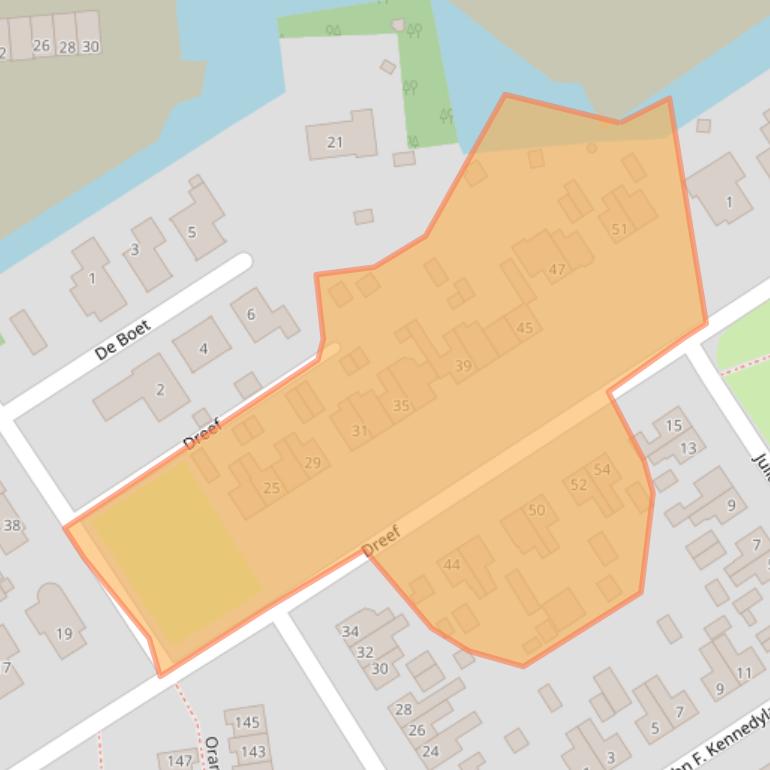 Kaart van postcodegebied 1735HM.