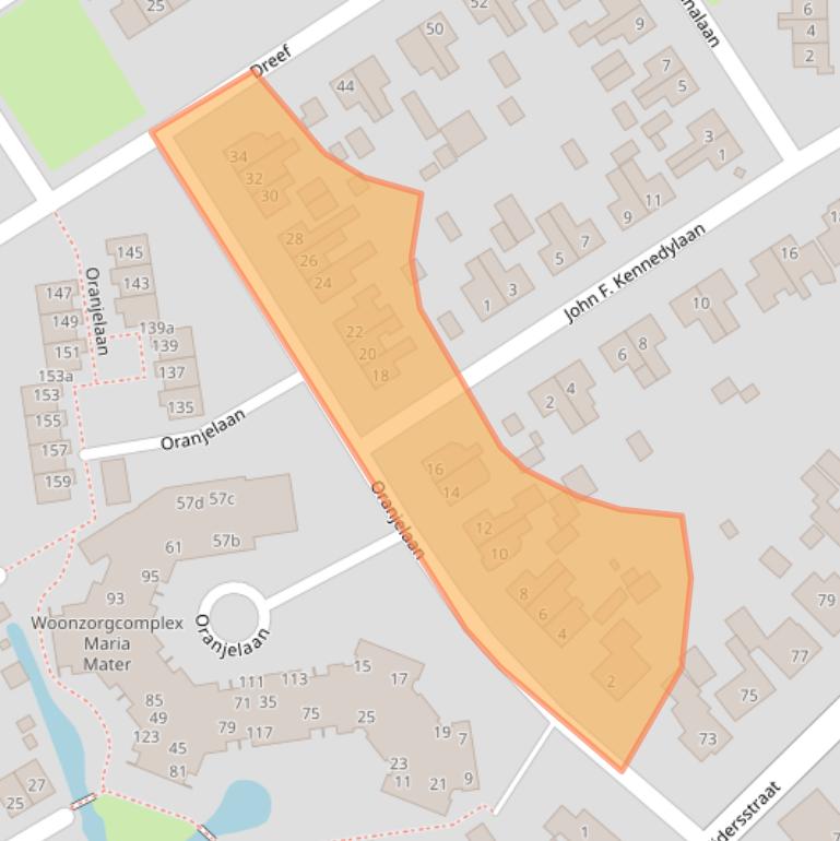 Kaart van postcodegebied 1735HR.